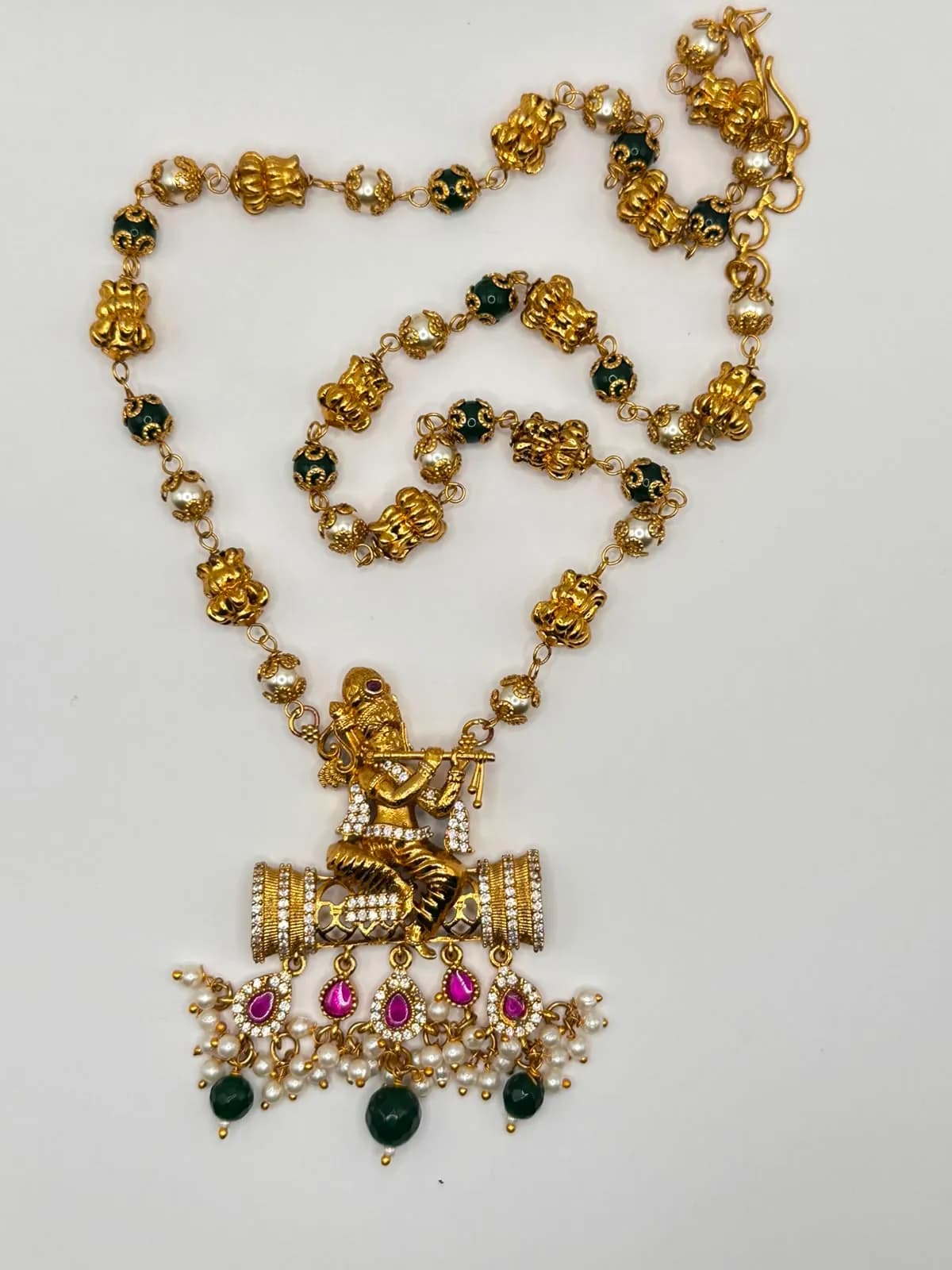 Premium Krishna Pearl Swing Haram