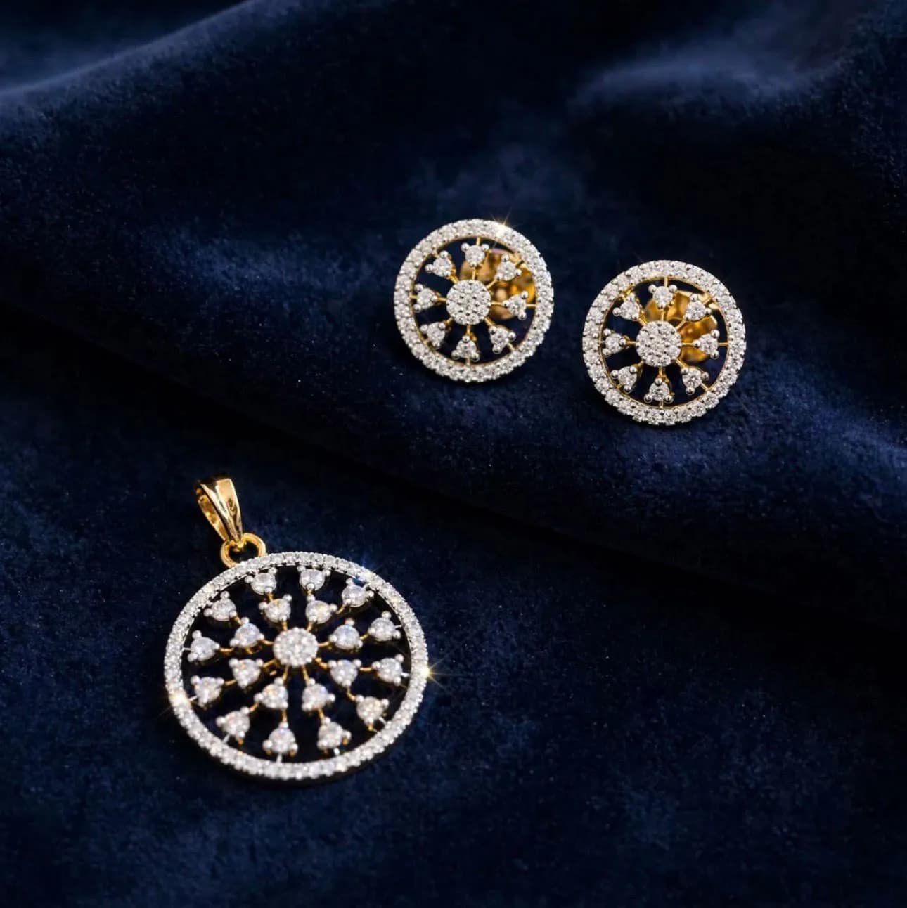 Premium Sunburst Diamond Set