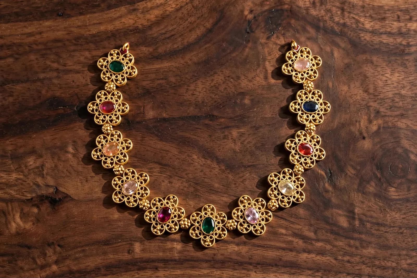 Gold Navratna Choker
