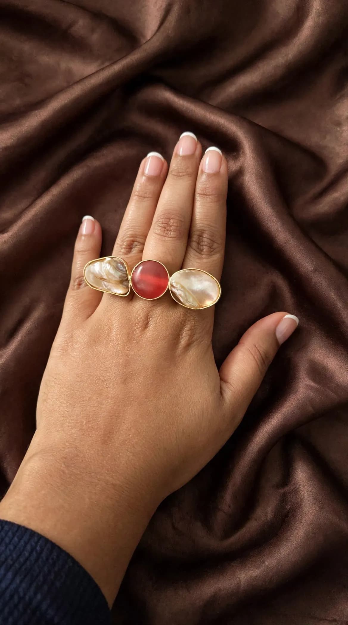 Trio Baroque statement Ring