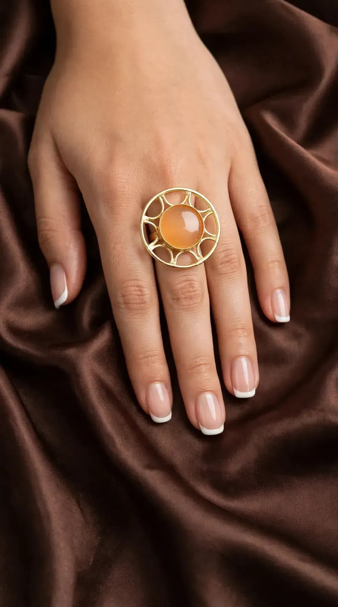 Sunset Aura Statement Ring