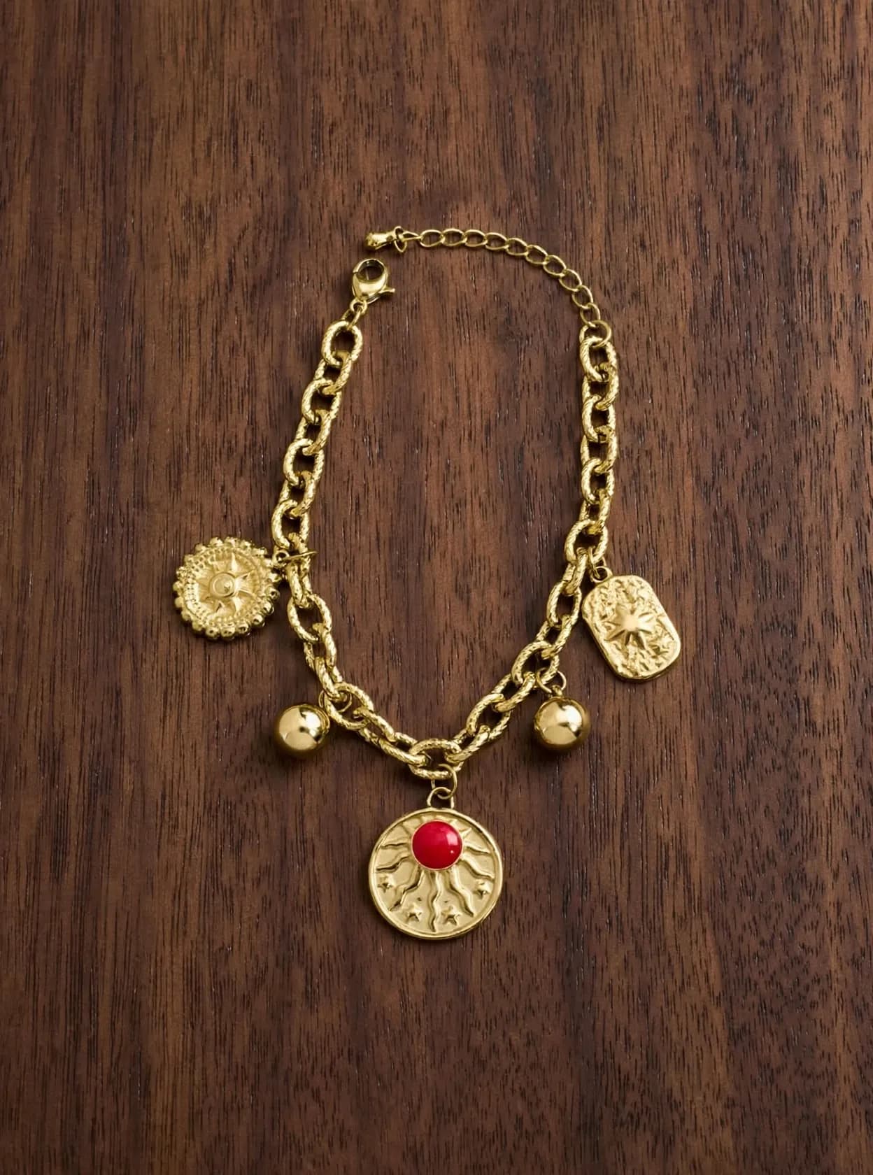 Sun & Star Charm Bracelet