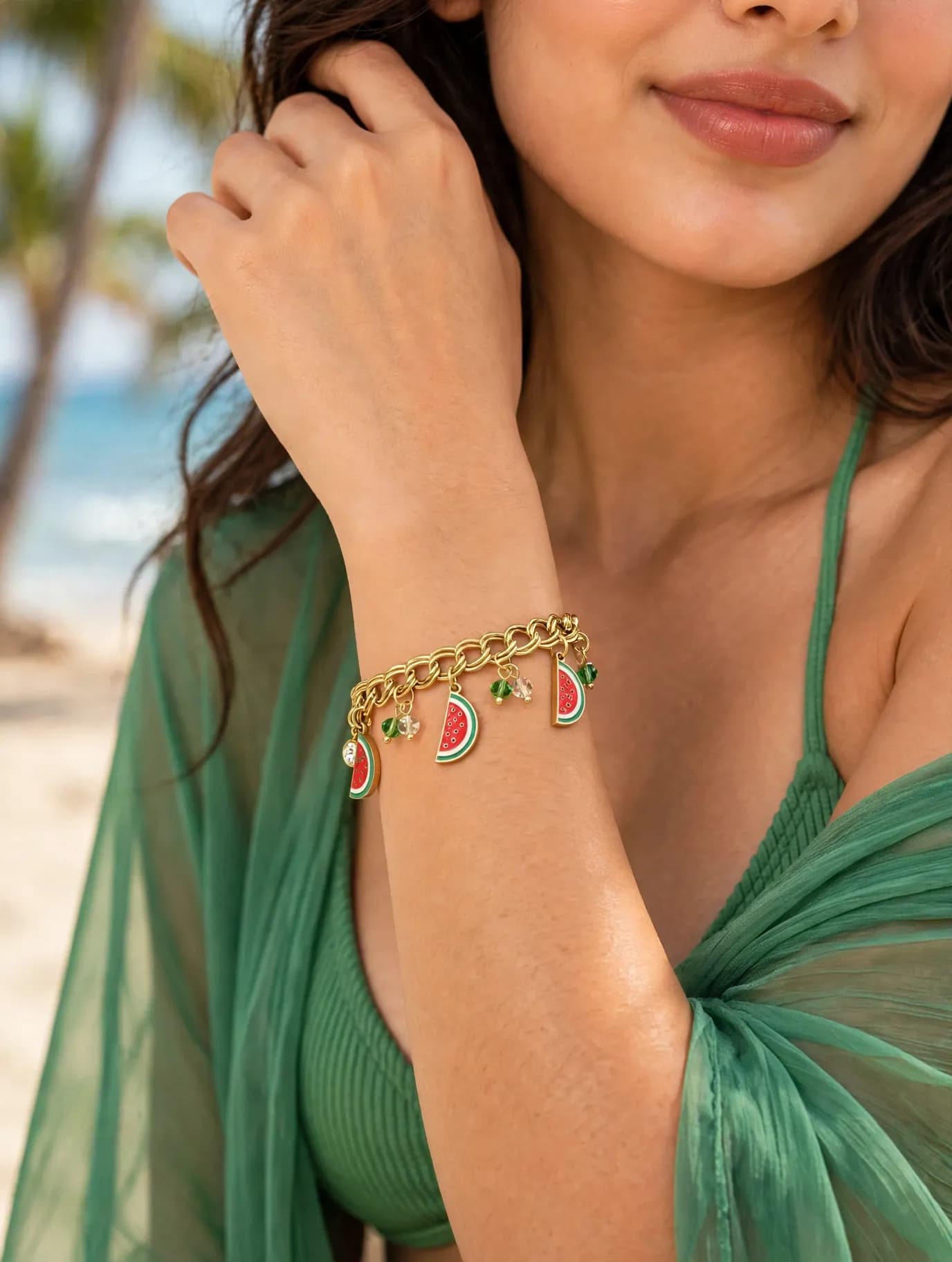 Watermelon Charm Bracelet