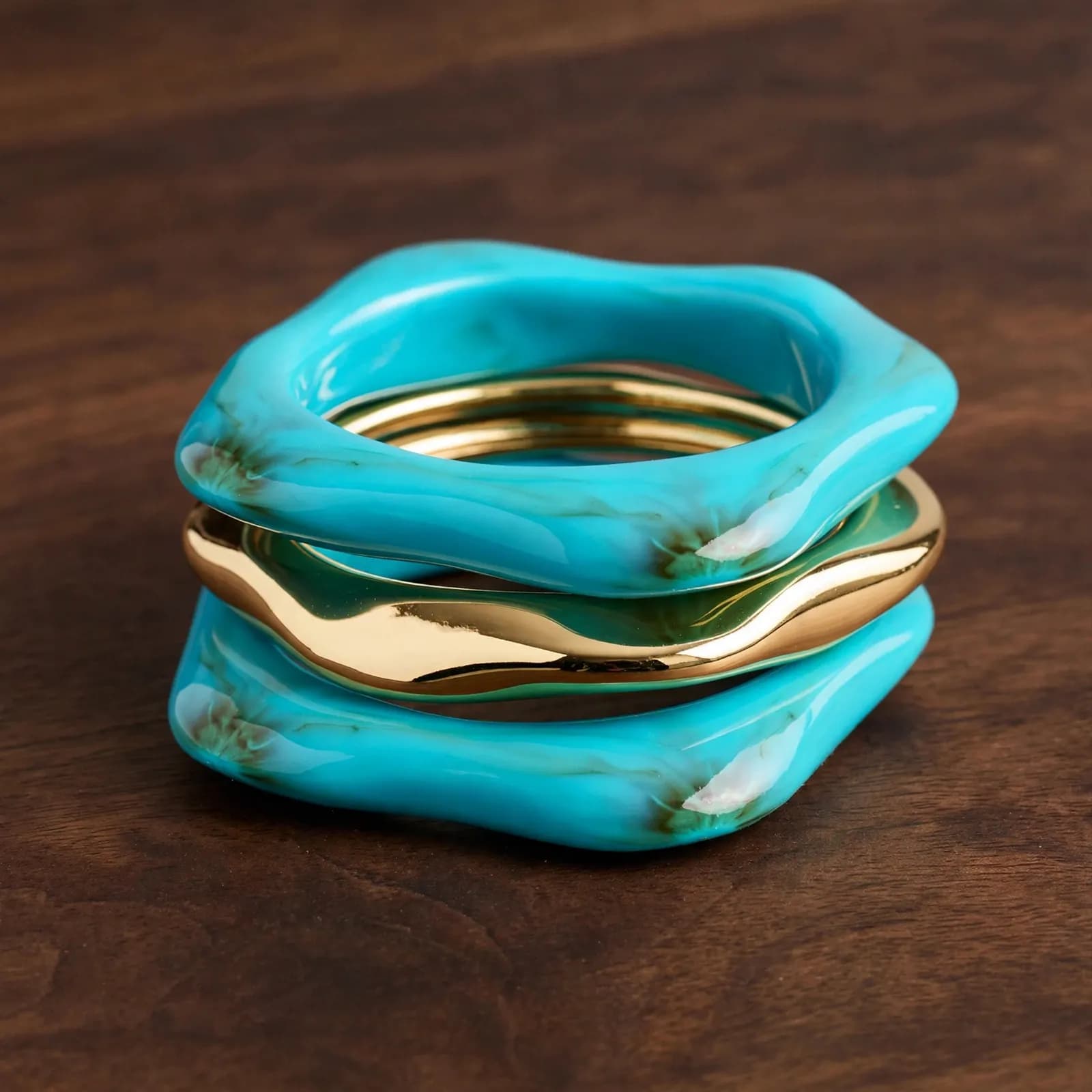 Aqua Wave Square Stack