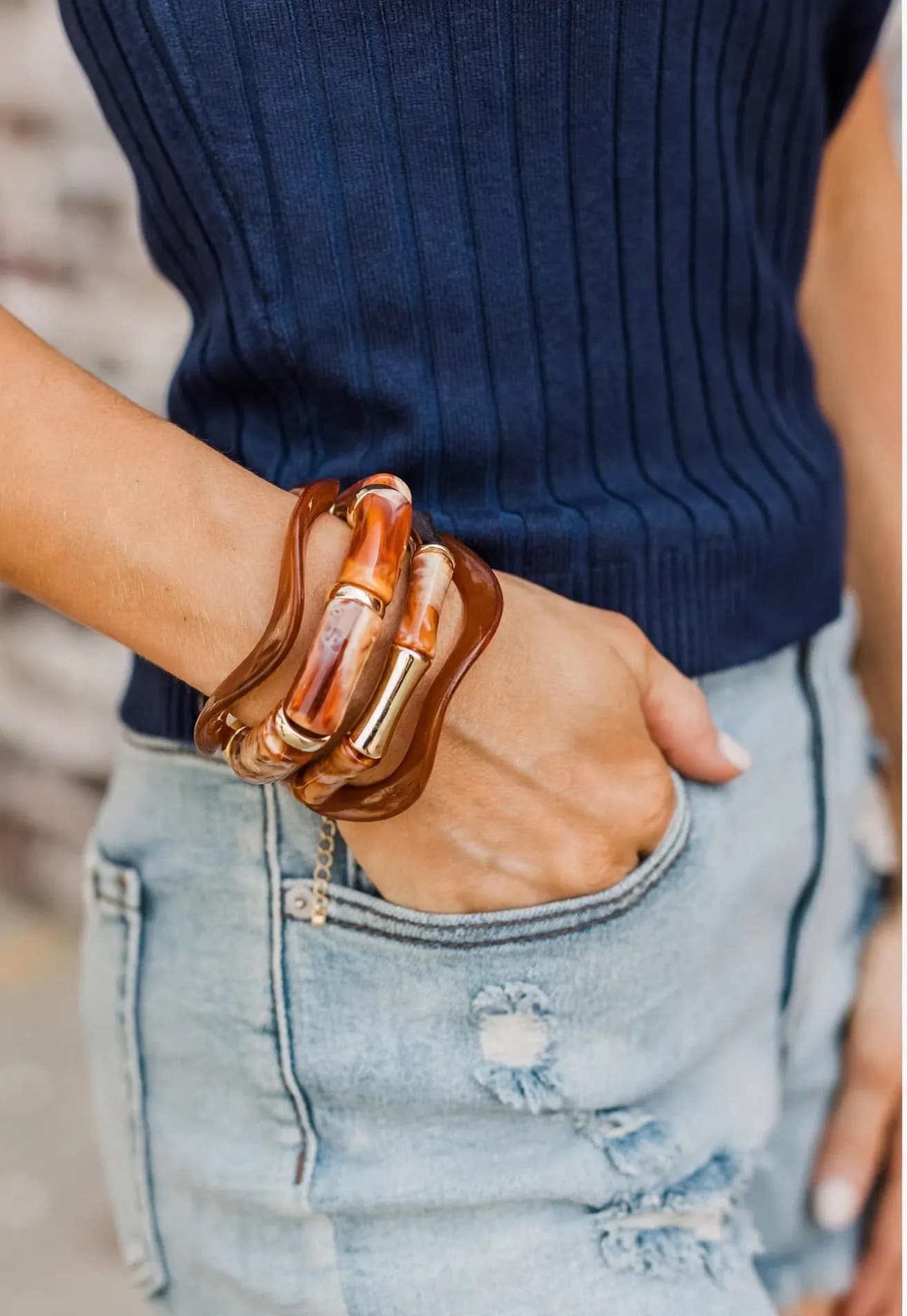 Toffee Swirl Wave Stack