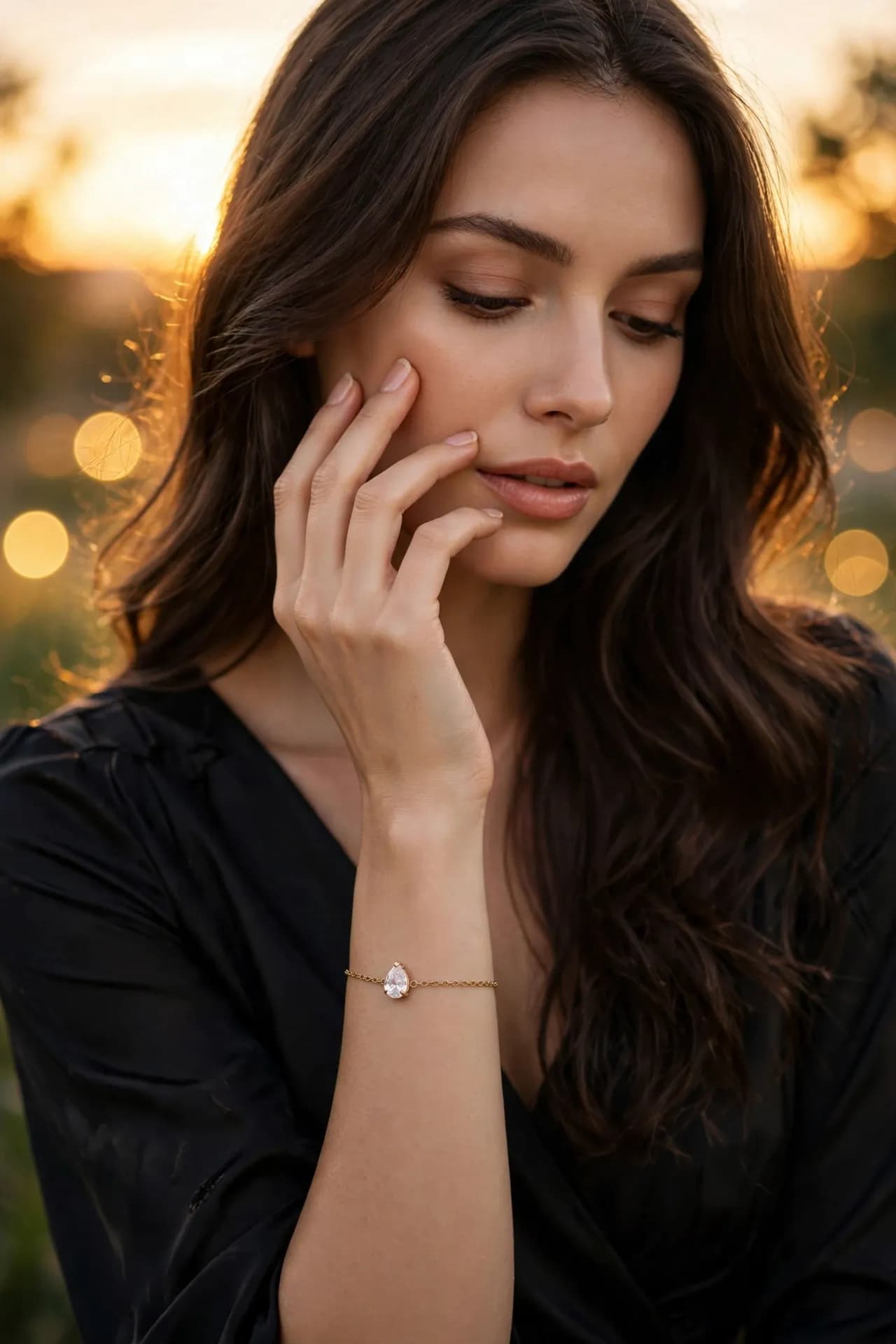 Teardrop Solitaire Bracelet