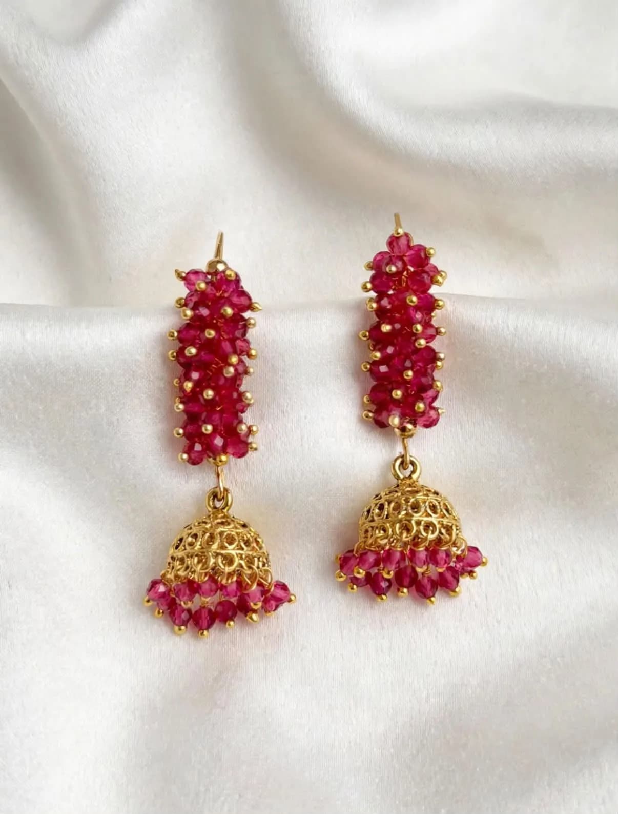 Crystal Cluster Jhumka